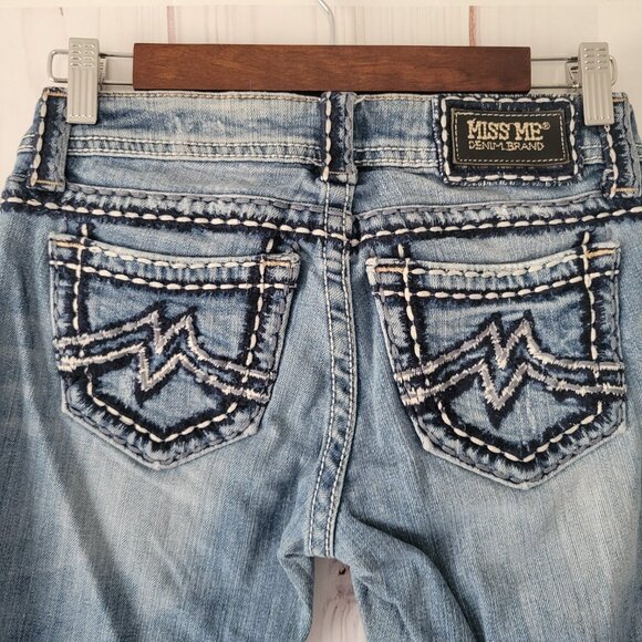 Miss Me Denim Jeans Women’s Sz 26, Sunny Style, Boot Cut, Medium Wash, EUC - Picture 5 of 13